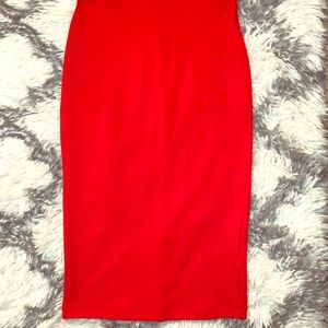 Midi pencil skirt